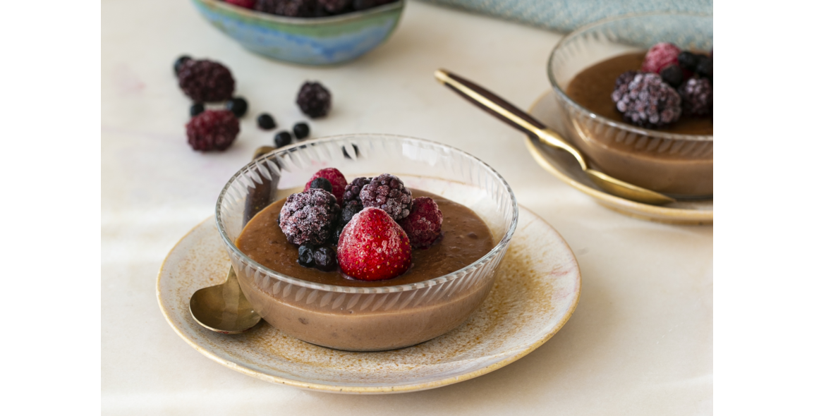 Flan à la caroube