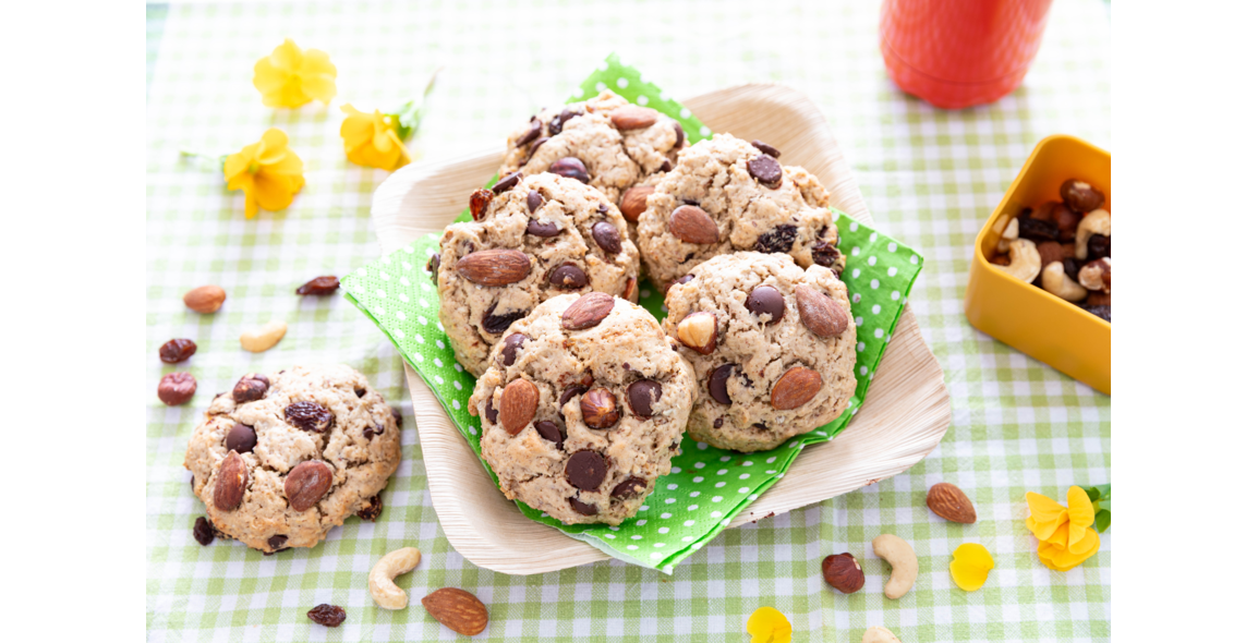 Cookies au cocktail étudiant et chocolat