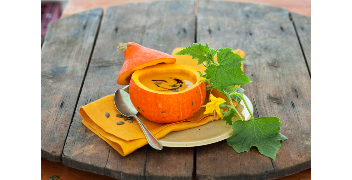 Soupe de potimarron au lait de coco