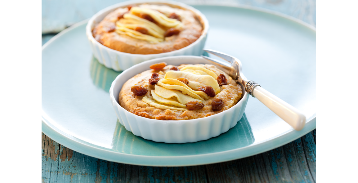Tartelettes aux pommes, miel et raisins sultanines