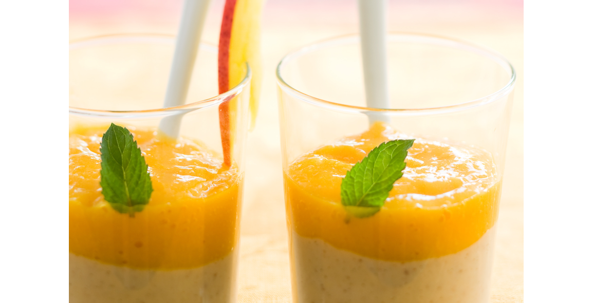 Crème d‘amande sauce mangue
