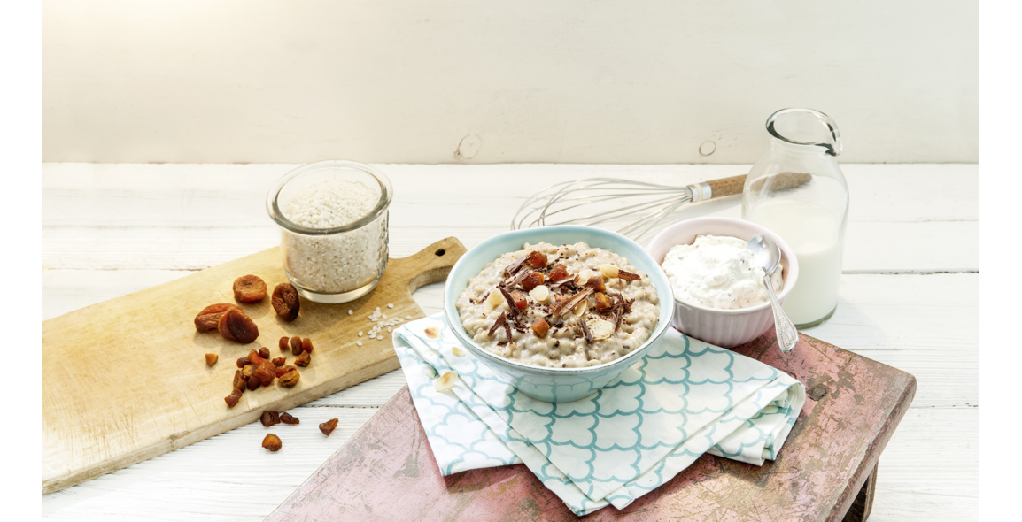 Riz au lait Abricot & chocolat