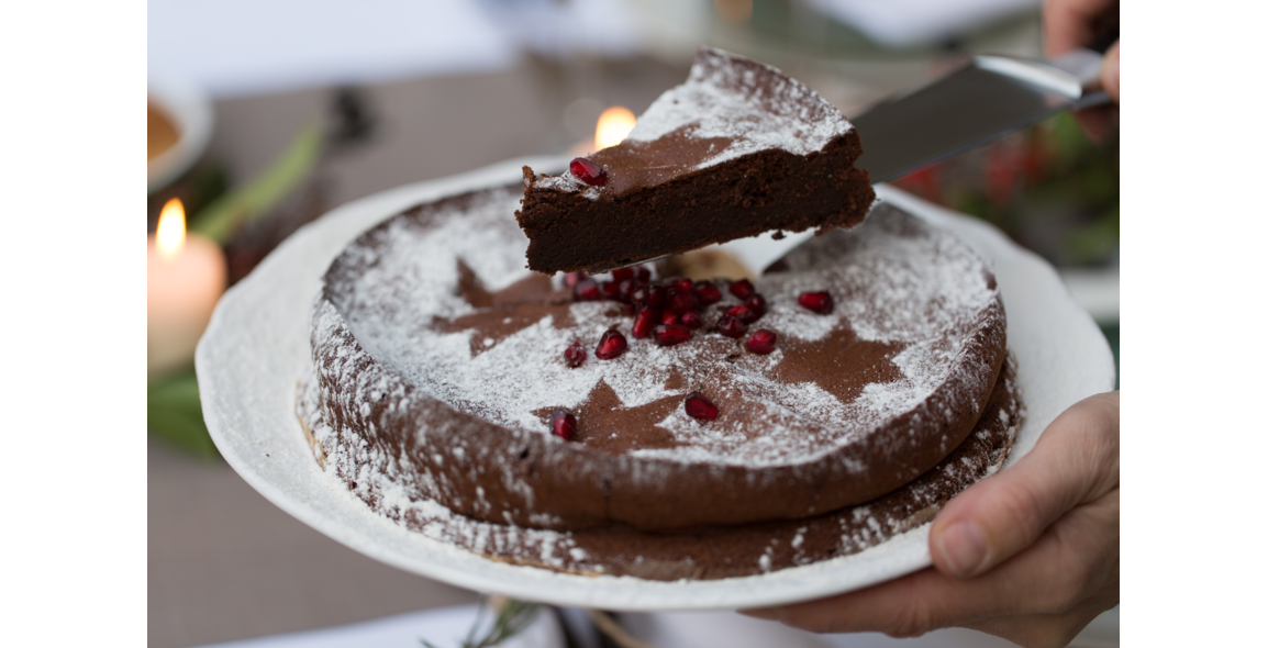 Gâteau au chocolat et au sucre de canne complet Rapadura, sans farine